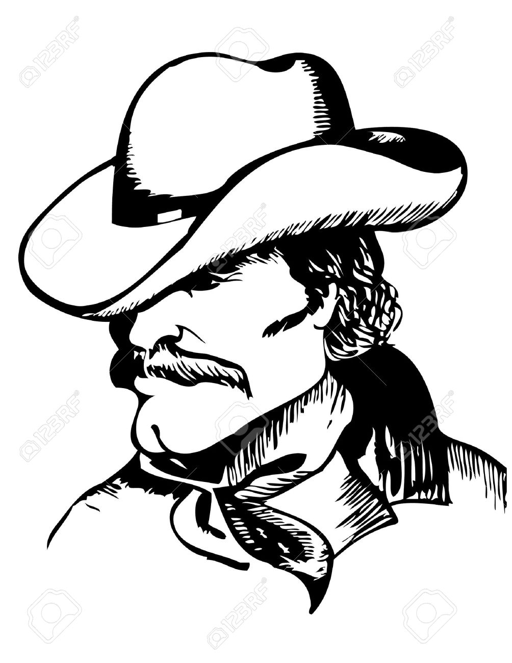 1004x1300 Cowboy Vector Art Collection