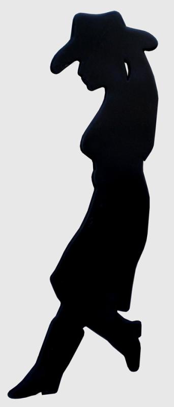 342x800 Cowboy Silhouette Clip Art