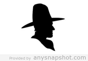 300x209 Cowboy Silhouette Clip Art