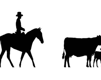 Cowboy Silhouette Pattern at GetDrawings | Free download