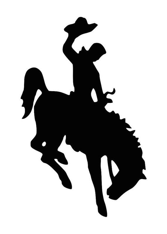570x798 Jackson Hole Bucking Horse Vinyl Decal Great For Yeti And Tervis
