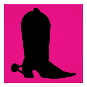 307x307 Cowboy Silhouette Posters Zazzle