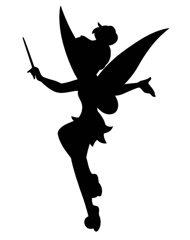 736x927 Tinkerbell Vector Tinkerbell Silhouette Tattoo Tattoos Picture