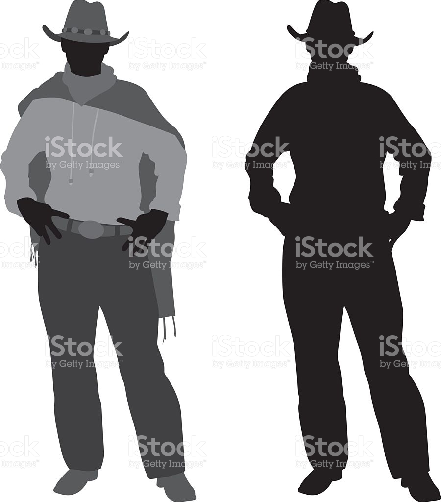 900x1024 Cowboy Vector Art Collection
