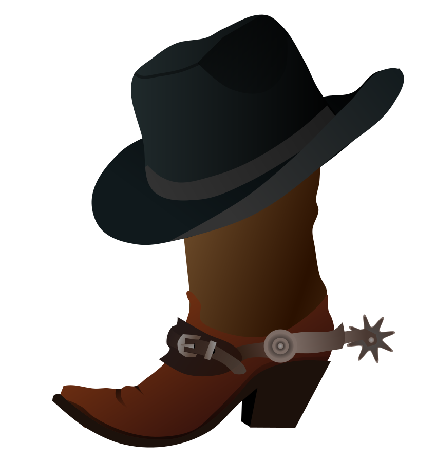 849x900 Cowboy Boot Clipart