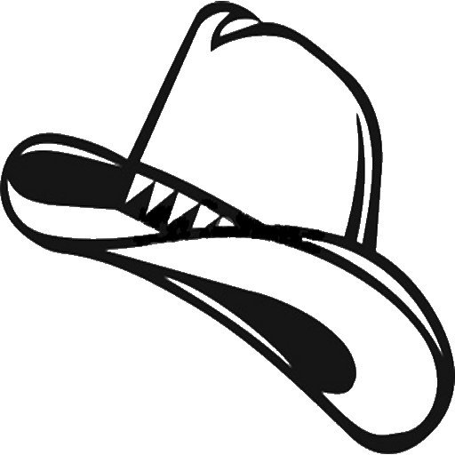 512x512 Cowgirl Hat Silhouette