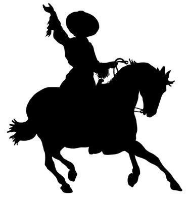372x400 Cowgirl Silhouette