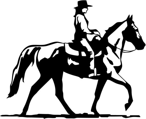 Download Cowgirl On Horse Silhouette at GetDrawings.com | Free for ...