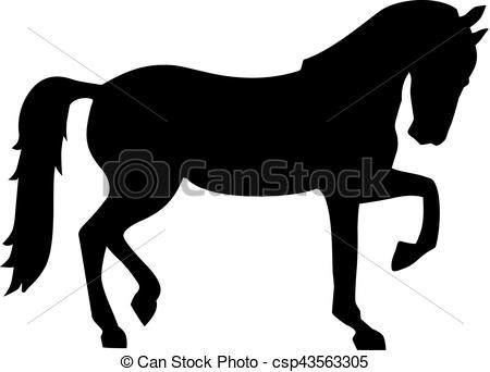 450x342 Horse Silhouette Vector Clipart