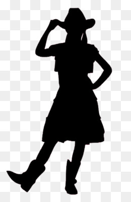 260x400 Silhouette Cowboy Woman On Top Clip Art