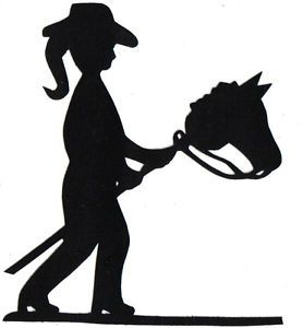 278x300 Littlest Cowgirl Silhouette Applique For Quilt Top Kit