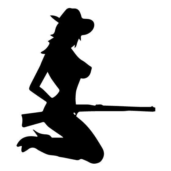 560x560 With Gun Silhouette Decal