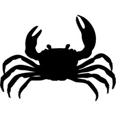 236x236 Vector Crab Silhouette Crabe Silhouettes, Template