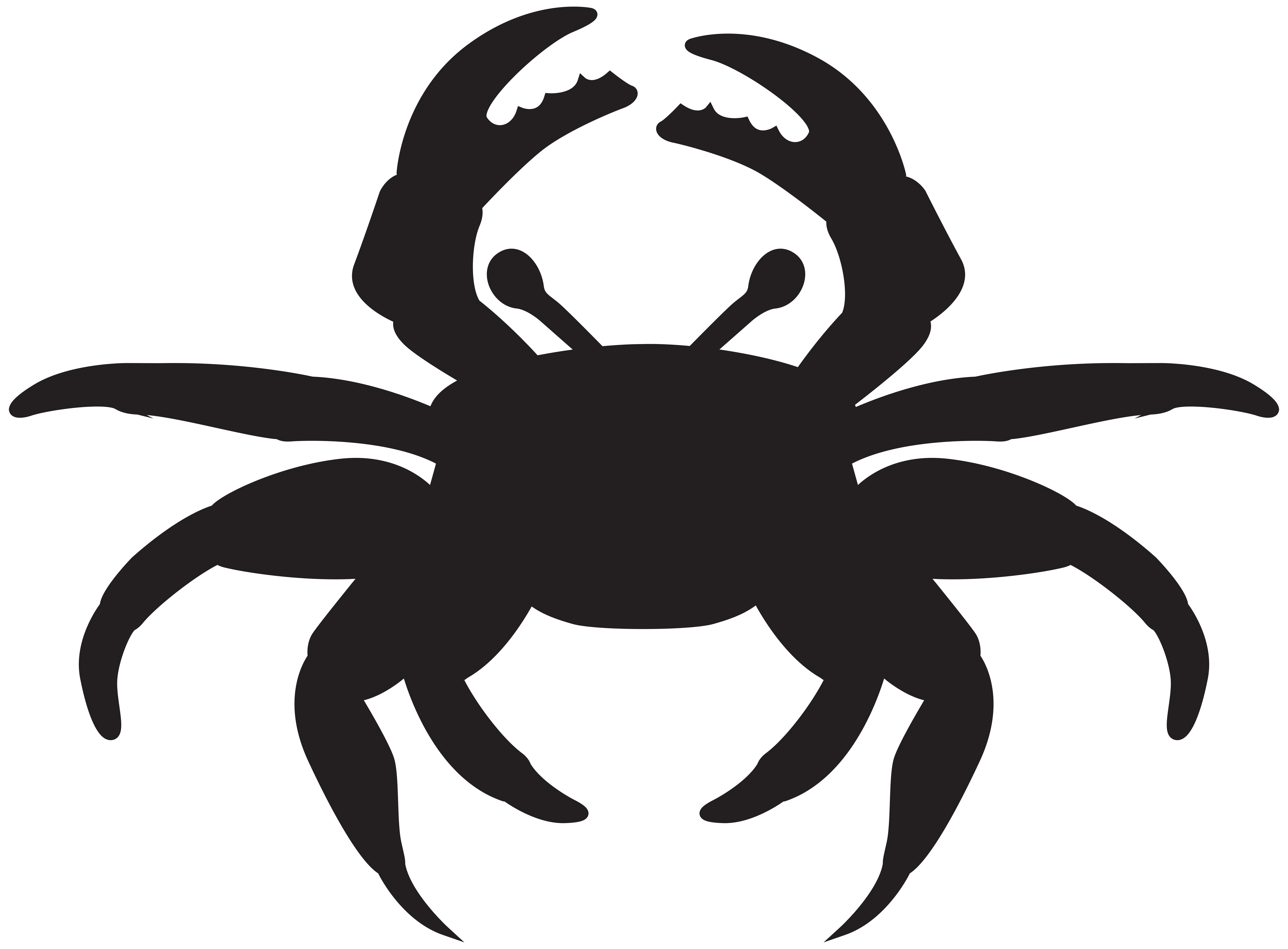 8000x5895 Crab Silhouette Png Clip Art Imageu200b Gallery Yopriceville