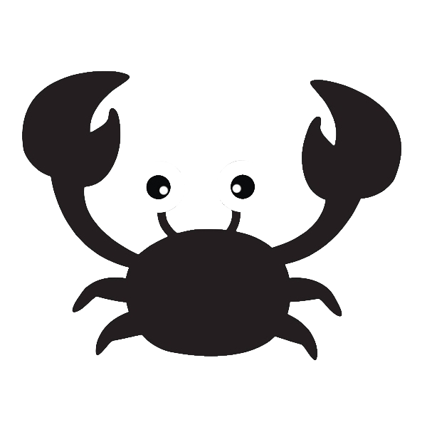 600x600 Crab Silhouette Scalable Vector Graphics Clip Art