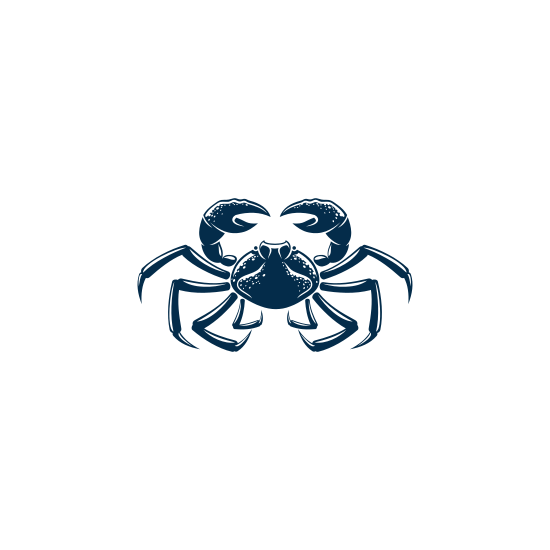 550x550 Crab Silhouette Vector