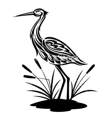380x400 Heron Bird Vector Silhouettes Bird Silhouettes