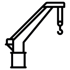 283x283 Crane Truck Silhouette Silhouette Of Crane Truck