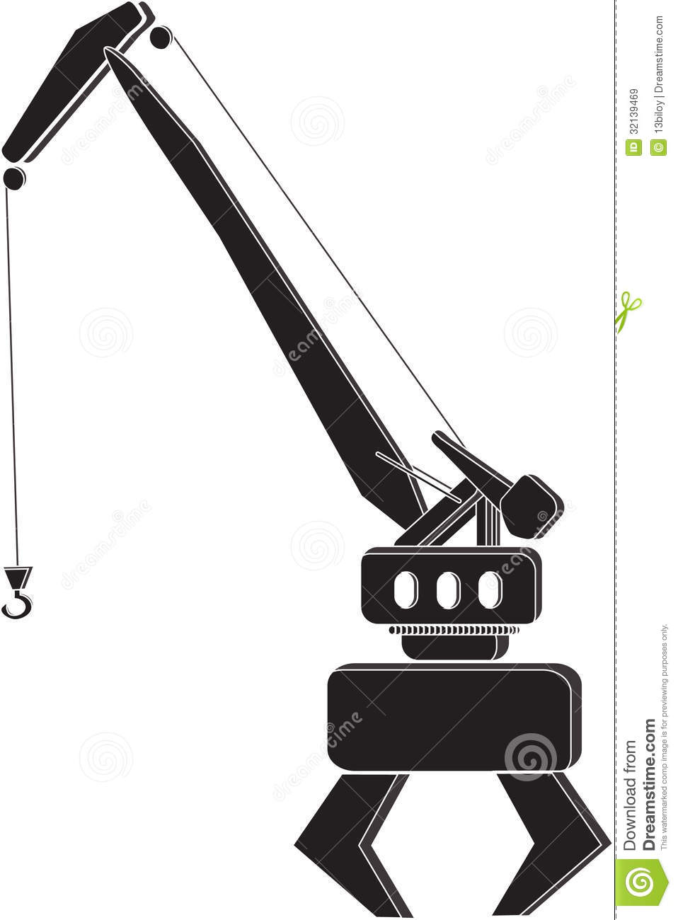 958x1300 Port Cranes Clipart