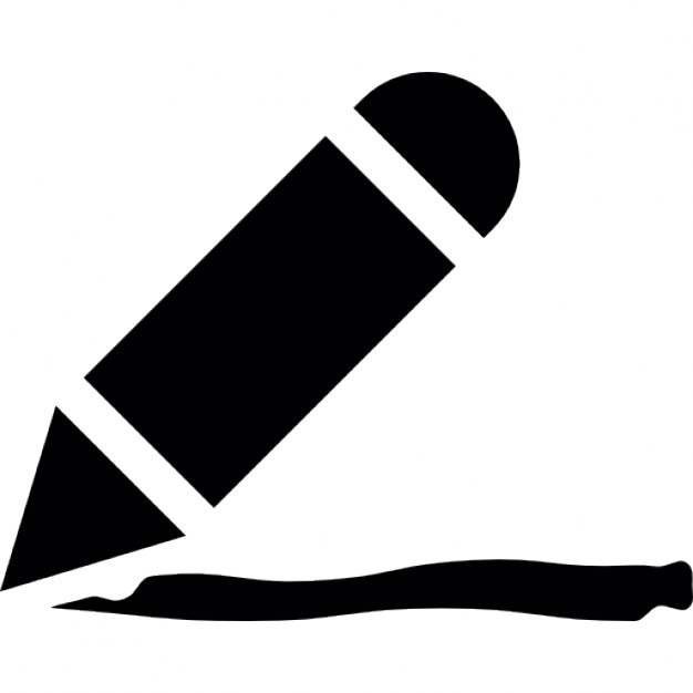 626x626 Crayon Silhouette With Small Line Icons Free Download