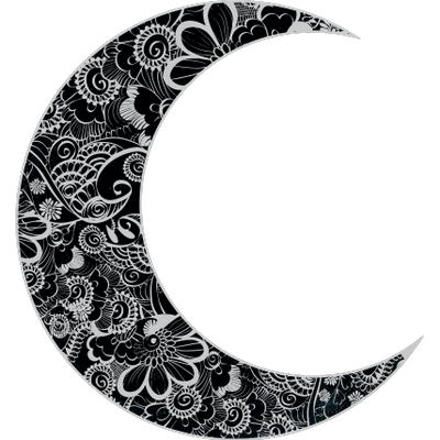 400x400 Ornated Moon Crescent