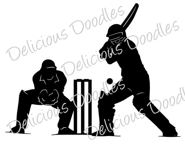 591x462 Cricket Clipart Silhouette