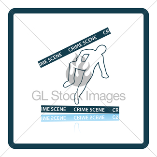 325x325 Crime Scene Icon Gl Stock Images
