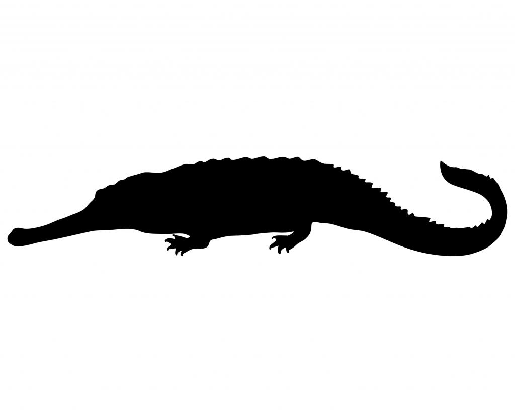 1024x819 Crocodile Silhouette Vinyl Clipart Panda
