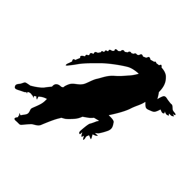 640x640 Crocodile Animal Silhouette Free Illustrations