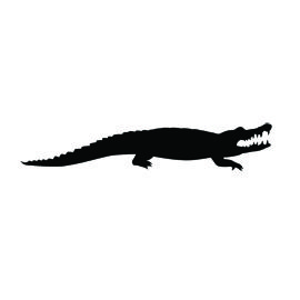 270x270 Alligator Silhouette Stencil D Silhouette