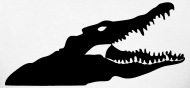 190x88 Angry Crocodile Silhouette By Azza1070 Spreadshirt