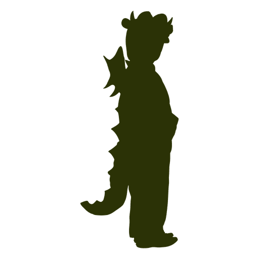 512x512 Crocodile Costume Kid Silhouette