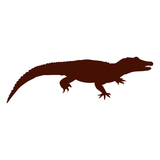 512x512 Crocodile Silhouette