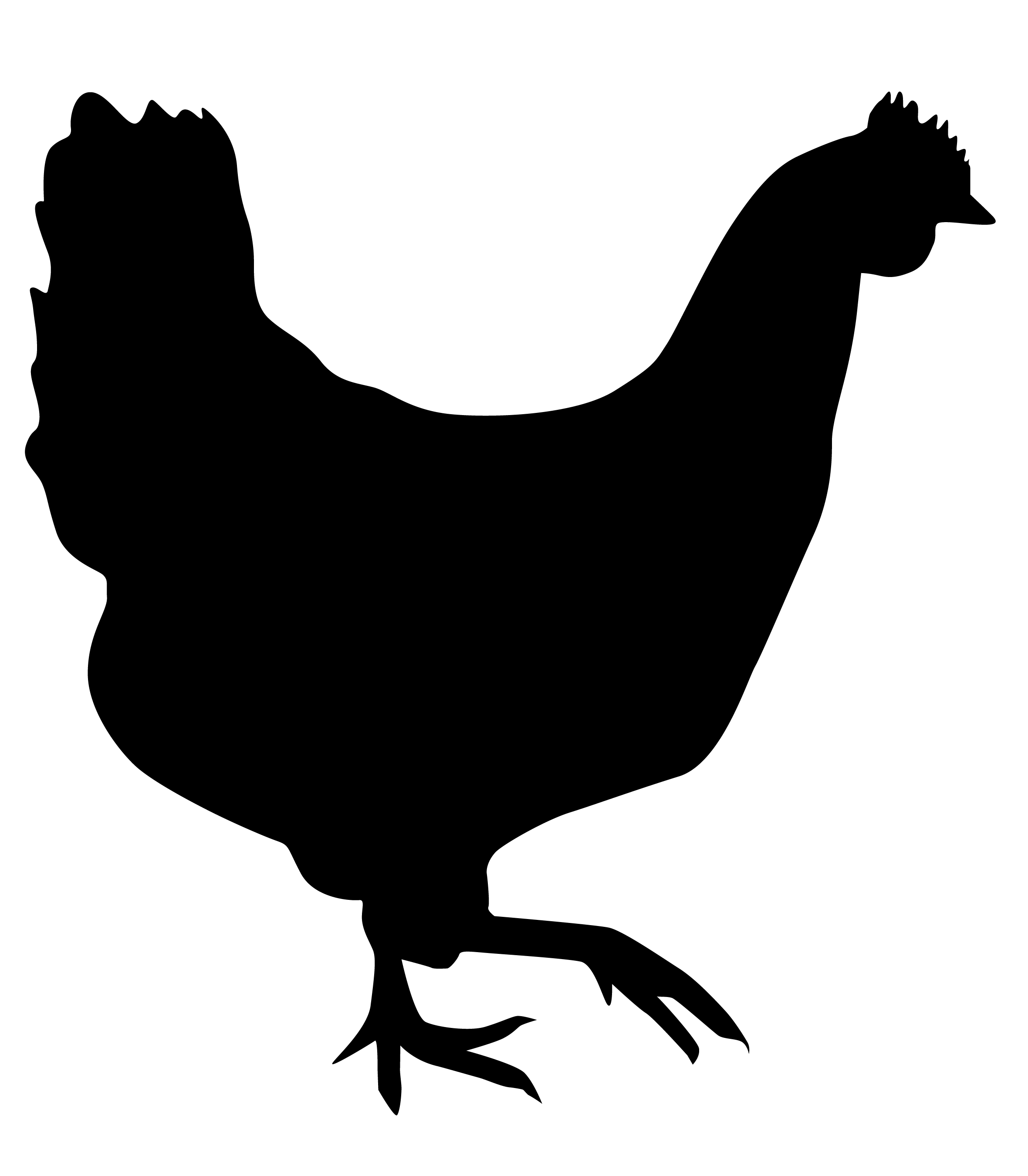 2360x2700 Crocodile Silhouette Vector