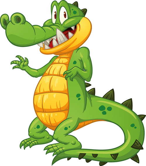 500x567 Cute Crocodile Cartoon Styles Vectors 11