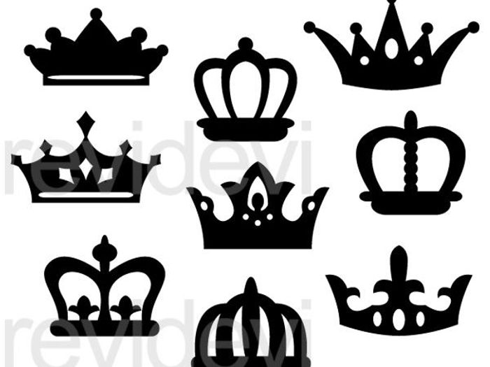 700x525 Crown Silhouette Clip Art Graphics By Revidevi