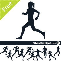 210x210 Runners Vector Silhouette Boedha Silhouette