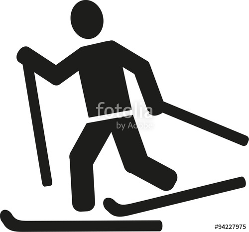 500x466 Cross Country Skiing Pictogram Stock Image And Royalty Free