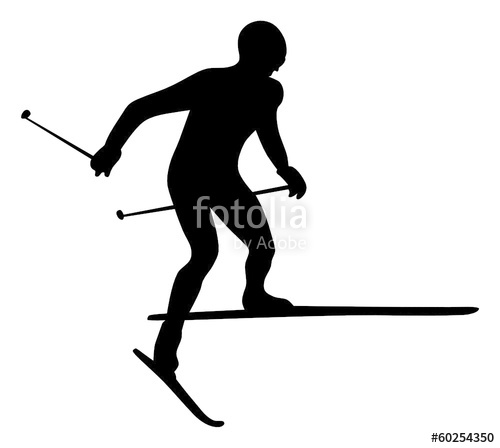 500x448 Silhouettes Of Winter Sports Stock Image And Royalty Free Vector