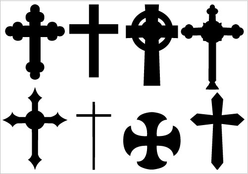 501x352 Cross Silhouette Clipart