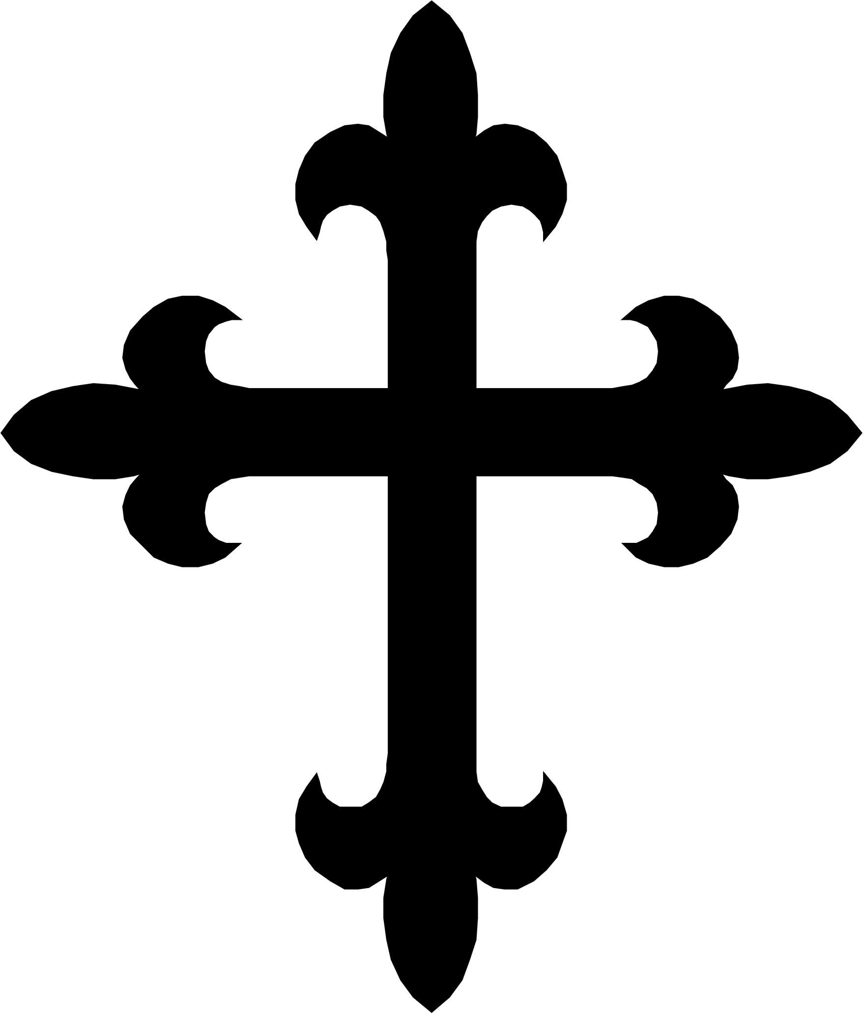 1758x2062 Cross Silhouette Clipart.jpg The Cross In Patterns