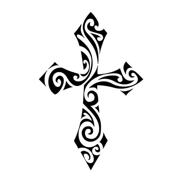 Cross With Banner Drawing at GetDrawings | Free download