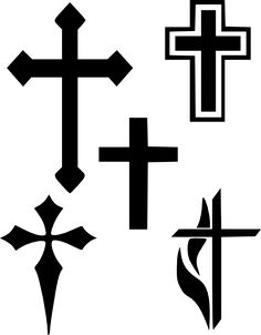 236x302 Ornate Cross Shape Silhouette Vector Christmas Vector Graphics