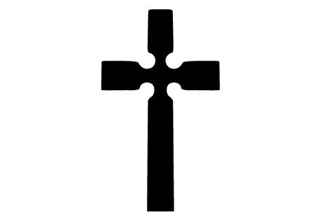 480x309 Christmas Cross Silhouette Vector Silhouettes Vector