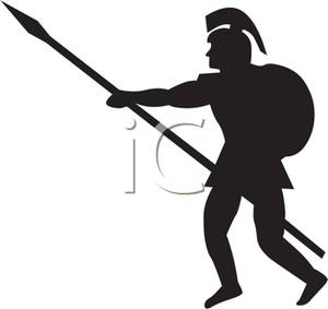 300x283 Spear Clipart Silhouette