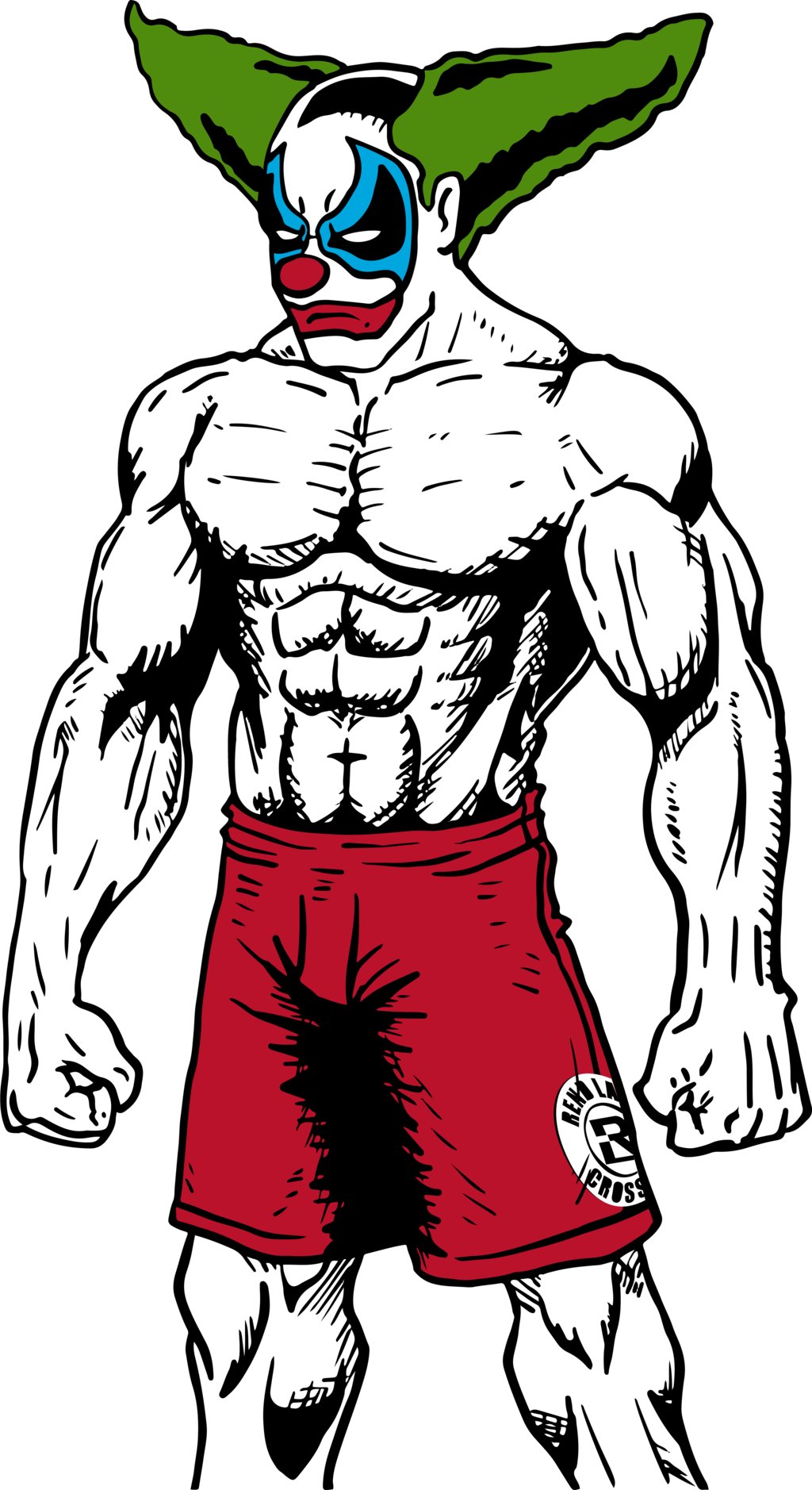 1024x1878 Pukey The Clown Lookin' Buff!