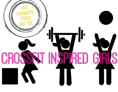 495x387 Set Of Crossfit Guys Amp Girls (Free Silhouette Studio Cut File