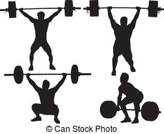 238x194 Weightlifter Silhouette Vector Clip Art Illustrations. 363