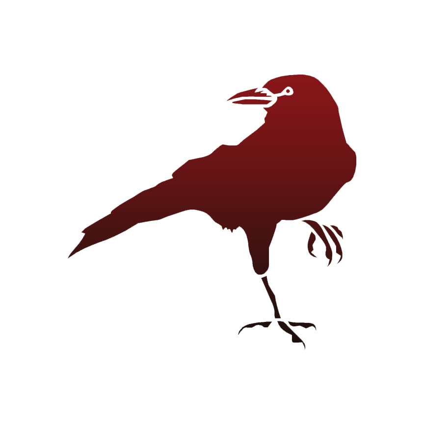864x864 Crow Raven Blackbird Decal Sticker Choose Pattern + Size