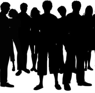 320x313 Crowd People Silhouette Square